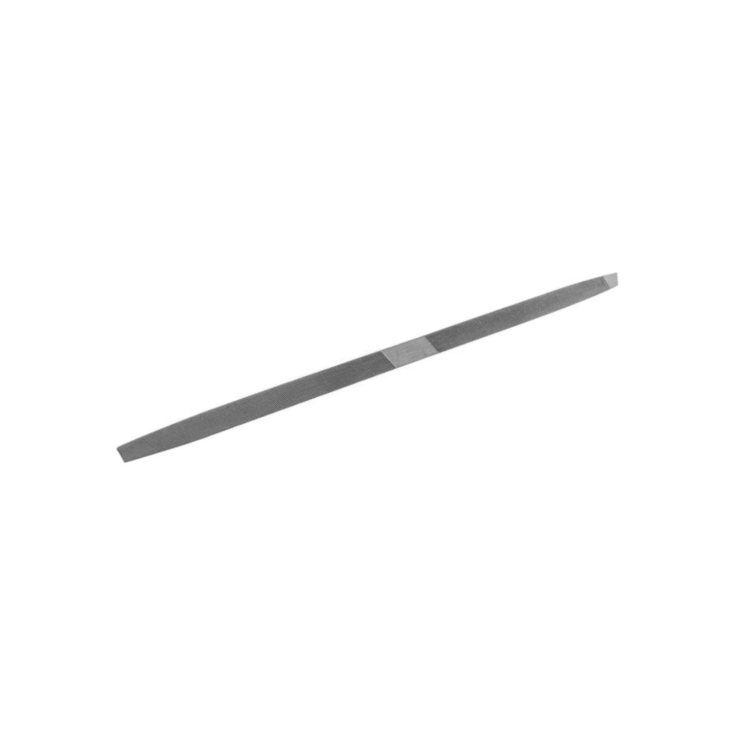 Lima triangular doble corte de 7 pulgadas, herramienta manual para metal y afilado preciso.
