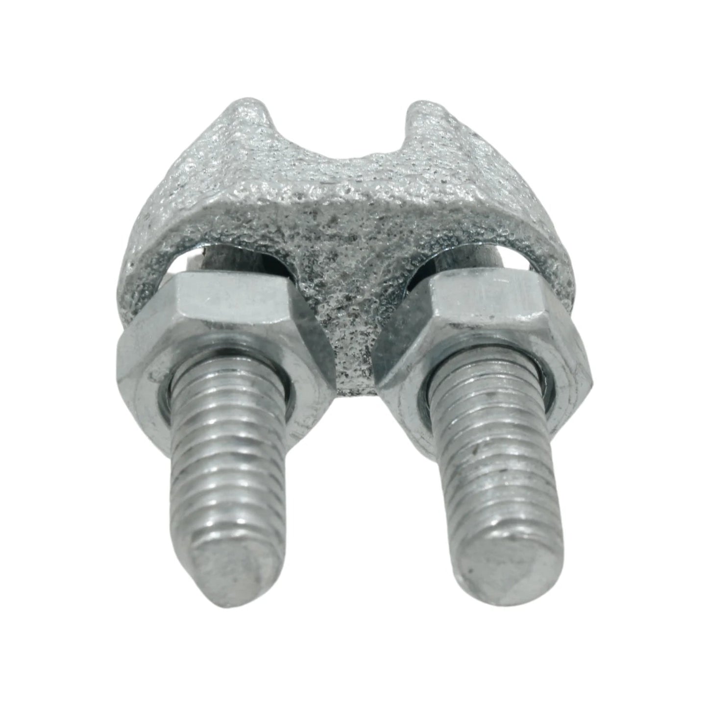 Nudo para cable 1/4" galvanizado, abrazadera de acero para sujeción firme de cables.