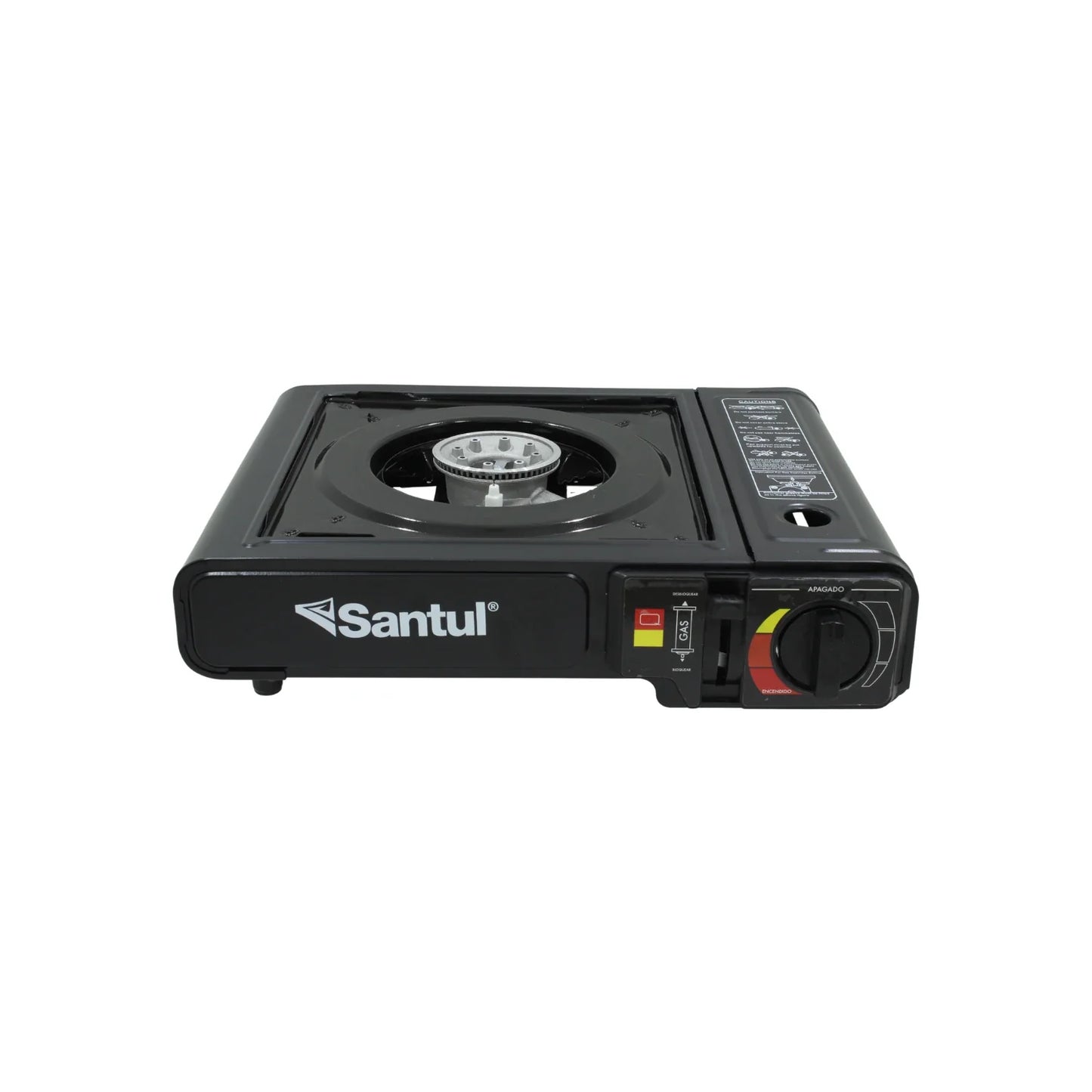 Encendido electrónico.,Rango de calor ajustable.,Cabezal con aleación resistente a altas temperaturas.,Fácil de llevar y almacenar.,Compatible con lata de gas butano ¼ de vuelta., compacta, ligera.,Ideal para cocinar, acampar y cocinar en patios traseros.