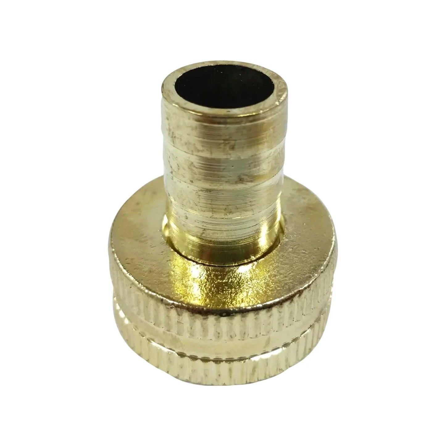 Fabricado en latón maquinado.,Rosca de 1" tipo hembra.,Entrada 1/2",Ideal para jardinería.