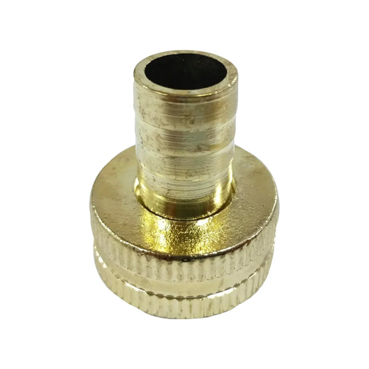 Fabricado en latón maquinado.,Rosca de 1" tipo hembra.,Entrada 1/2",Ideal para jardinería.