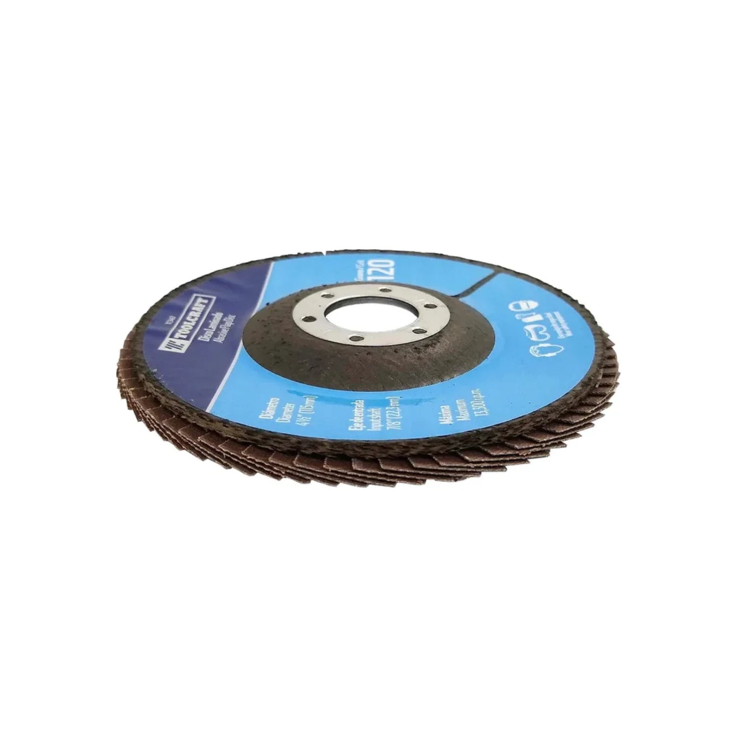 Disco 4 1/2" laminado grano 120 Toolcraft TC3467