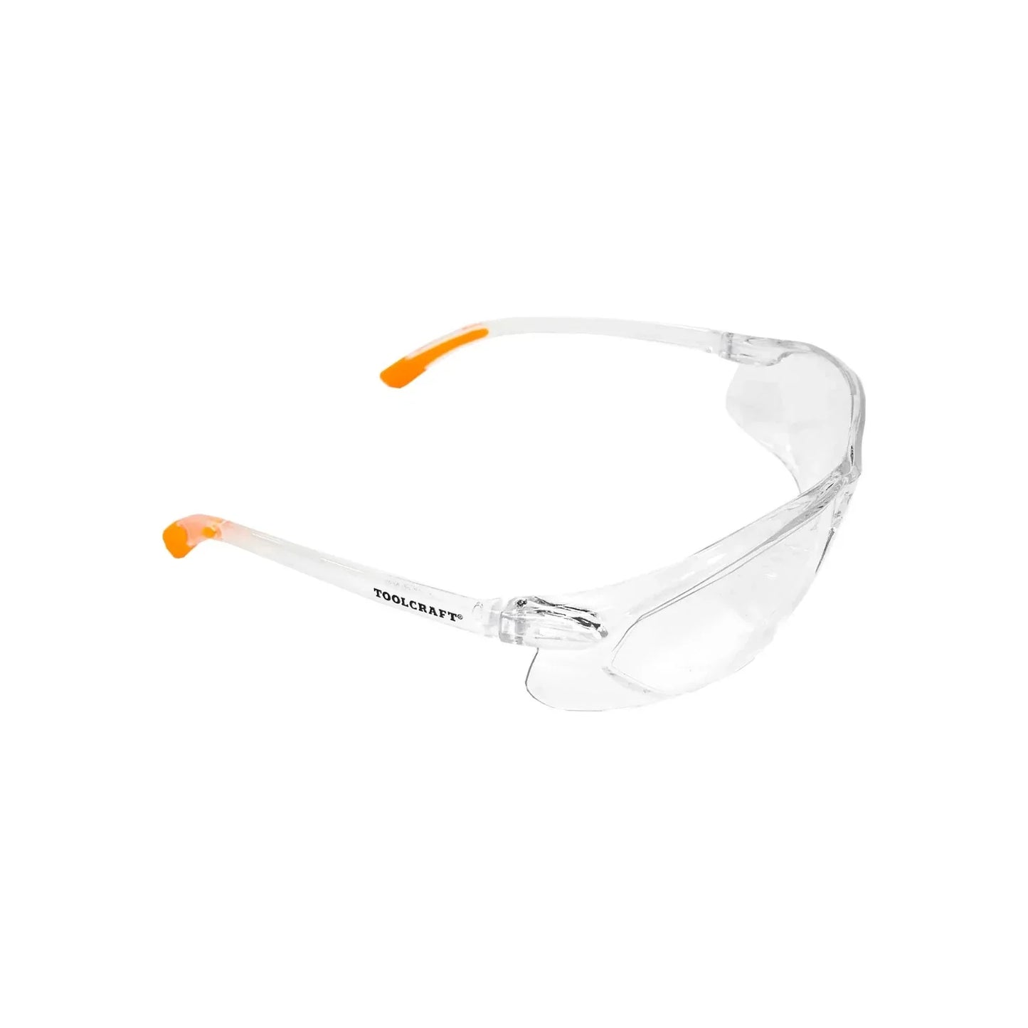 Mica de policarbónato anti-ralladura.,Diseño cómodo y deportivo.,Ligero para usos prolongados.,Patillas de mango anaranjadas anti-derrapante.