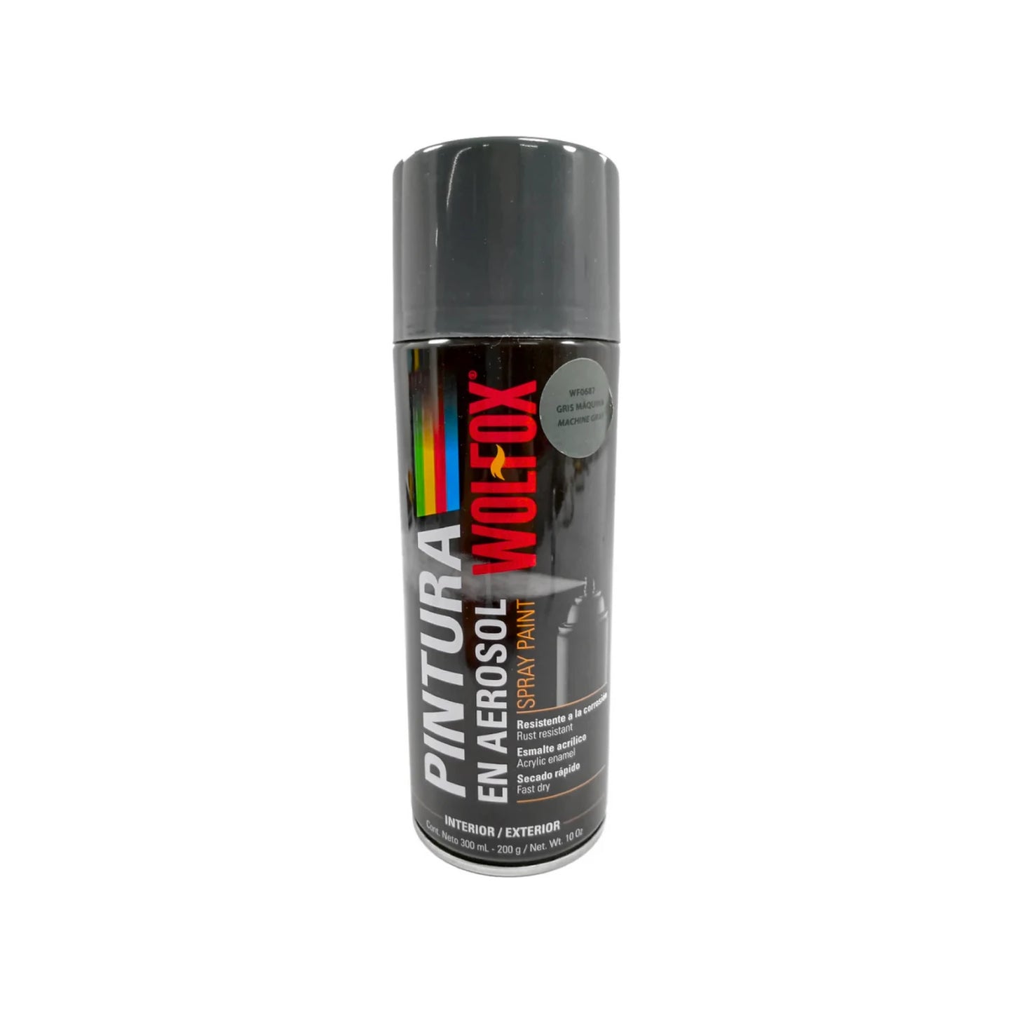 Pintura gris máquina 300 ml Wolfox WF0687