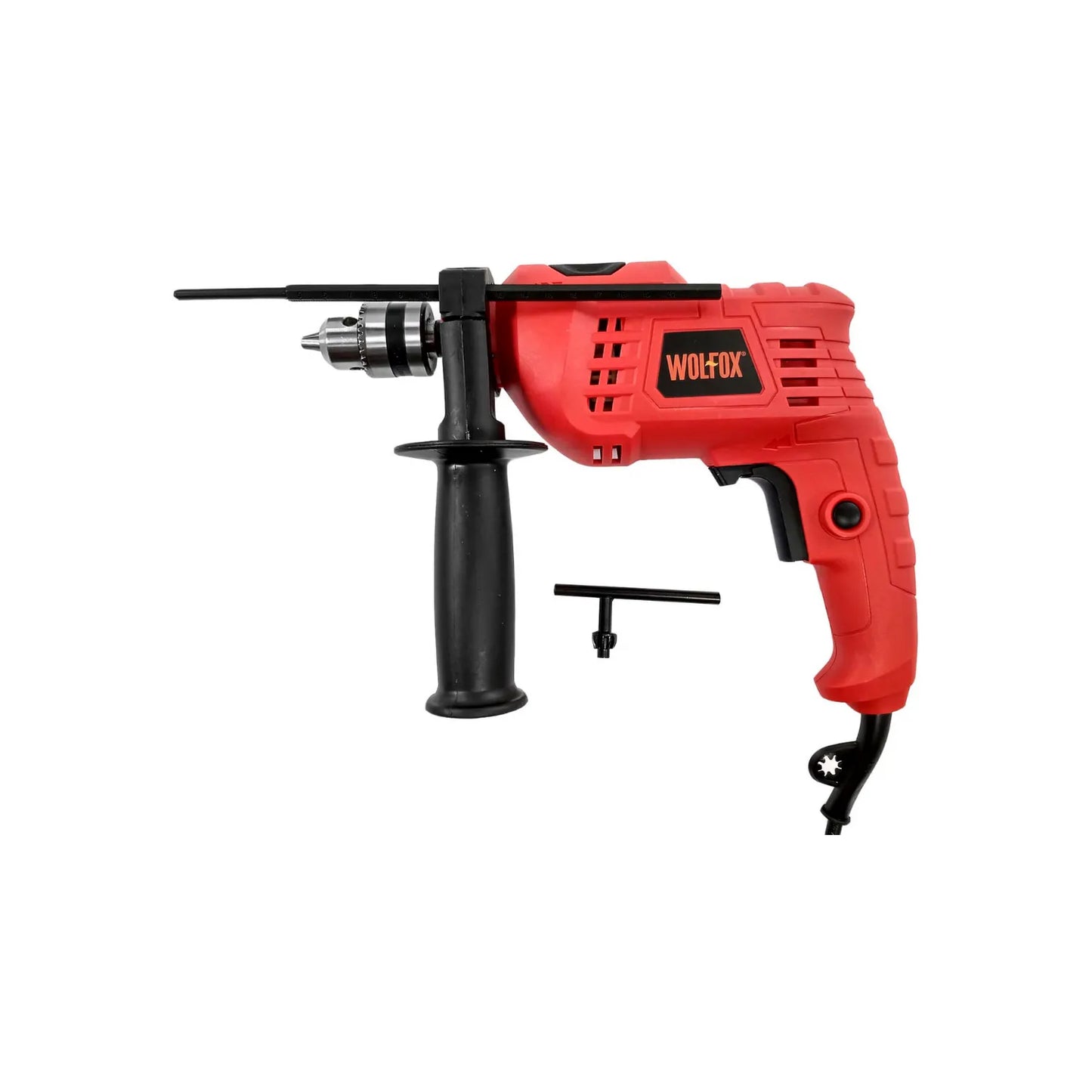 Velocidad variable con función reversible.,Cambio de acción taladro - roto martillo.,Botón de acción continua incluye llave para broquero y mango lateral.,Roto martillo de 3/8" de 500 W