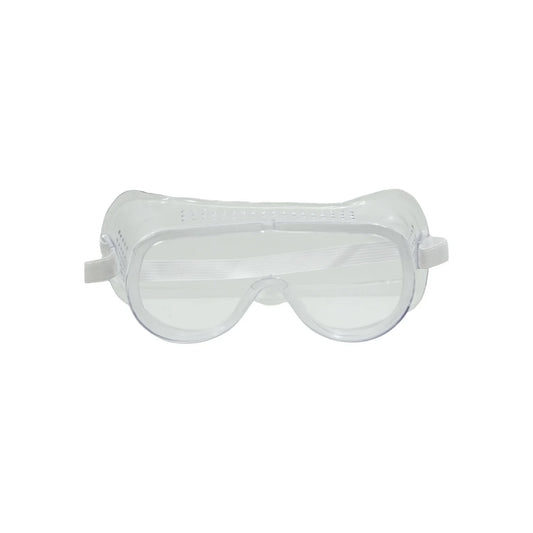 Fabricado en polipropileno.,Provisto de pequeños orificios que evitan el empañamiento.,Gogle protector transparente.,Gogle de ventilación directa.