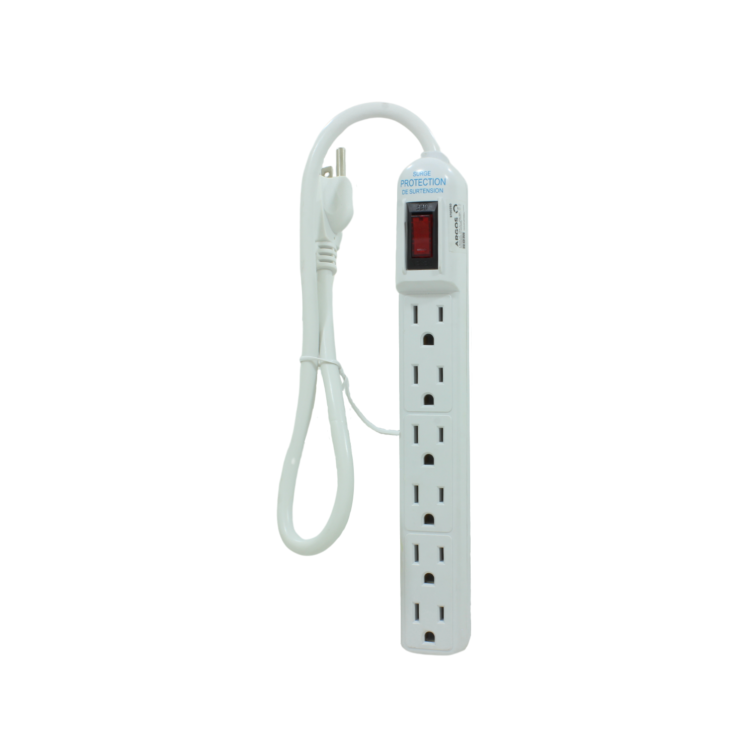 Ideal para conectar varios aparatos a la vez.,Uso interior.,Color blanco.,Potencia: 1875 W,Voltaje: 125 V,Corriente: 15 A,Frecuencia: 60 Hz