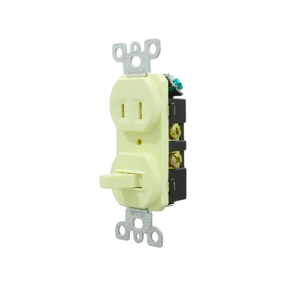 Contacto/apagador dúplex marfil Argos 8840100