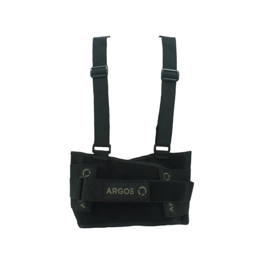 Faja grande: 38” - 44”,Tirantes elásticos con clips ajustables de suave deslizamiento.,Cierres con fijación (hoop and loop)., Laterales elásticos exteriores.,Banda elástica estándar.,Cuatro varillas plásticas en zona de espalda.,Cinturón de refuerzo central.,Herrajes plásticos de alta resistencia.,Ayuda a prevenir lesiones en la espalda al realizar cualquier trabajo físico.,Gran comodidad y soporte en zona lumbar.