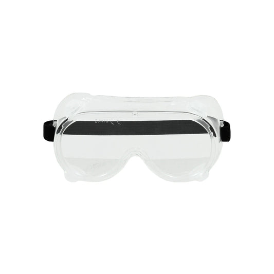 Goggles de protección ocular transparentes, esenciales para seguridad en talleres, obras y ferreterías.