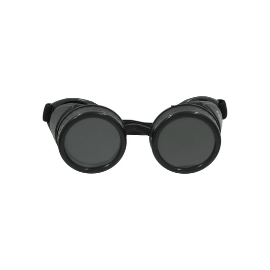 Fabricado en PVC,Vidrios para gafas.,Sombra 6,Banda elástica ajustable.,Tratamiento antirayaduras.,Ideales para protección en trabajos de soldadura.,Goggles de copa 50 mm con vidrios.