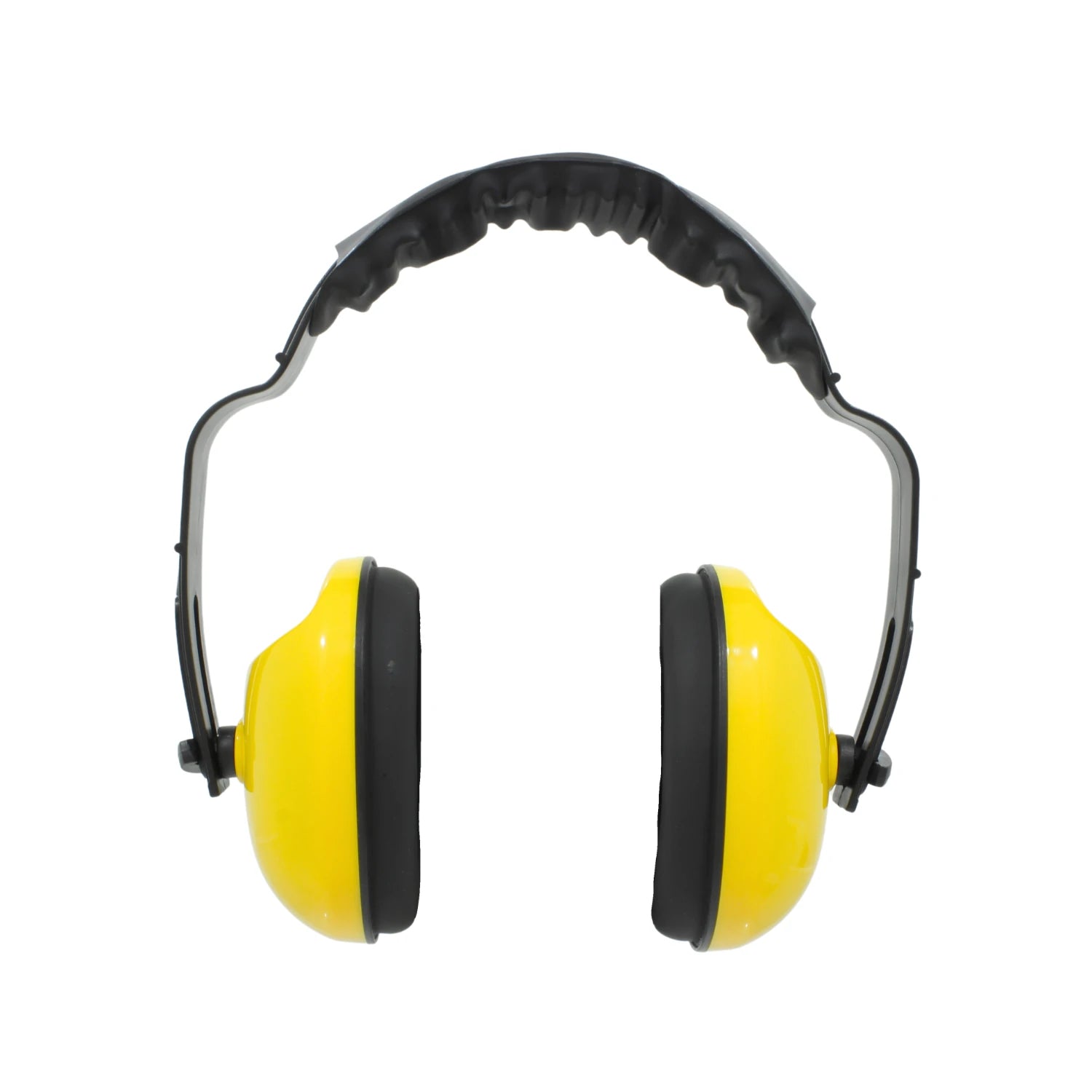 Orejeras de protección auditiva ajustables amarillas y negras para seguridad industrial