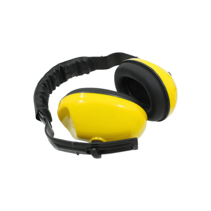 Cuerpo fabricado en plástico ABS,Cojines en espuma suave.,Diadema acolchonada.,Arnés de plástico ajustable.,Resistente a impactos ligeros.,NRR (nivel de reducción de ruido): 25 DB