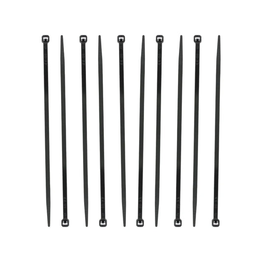 Cinchos de plástico negros, bridas para cables, organizador multiusos, fijaciones resistentes para ferretería