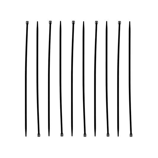 Cinchos negros de plástico, bridas para cables de 12 pulgadas, sujeción y organización