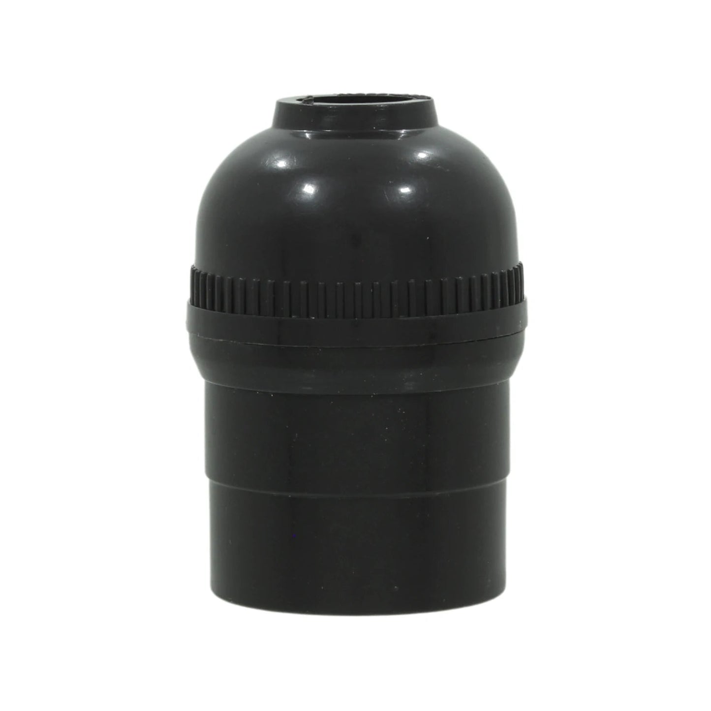 Socket sencillo baquelita negro para focos y bombillas de rosca E27