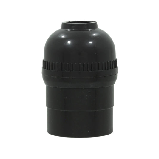 Socket sencillo baquelita negro para focos y bombillas de rosca E27