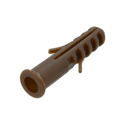 Taquete de plástico 5/16" 100 piezas café Argos TAQ0105C