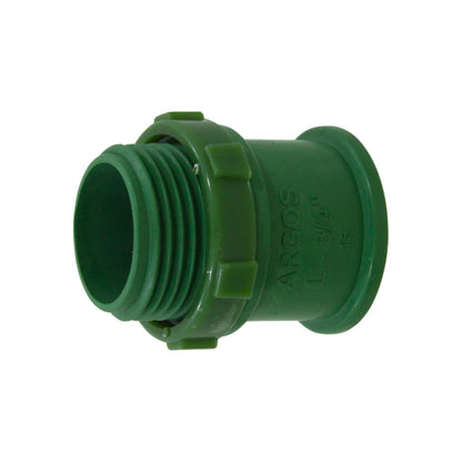 Conector conduit PVC Argos verde 3/4 pulgada para instalaciones eléctricas ligeras y seguras