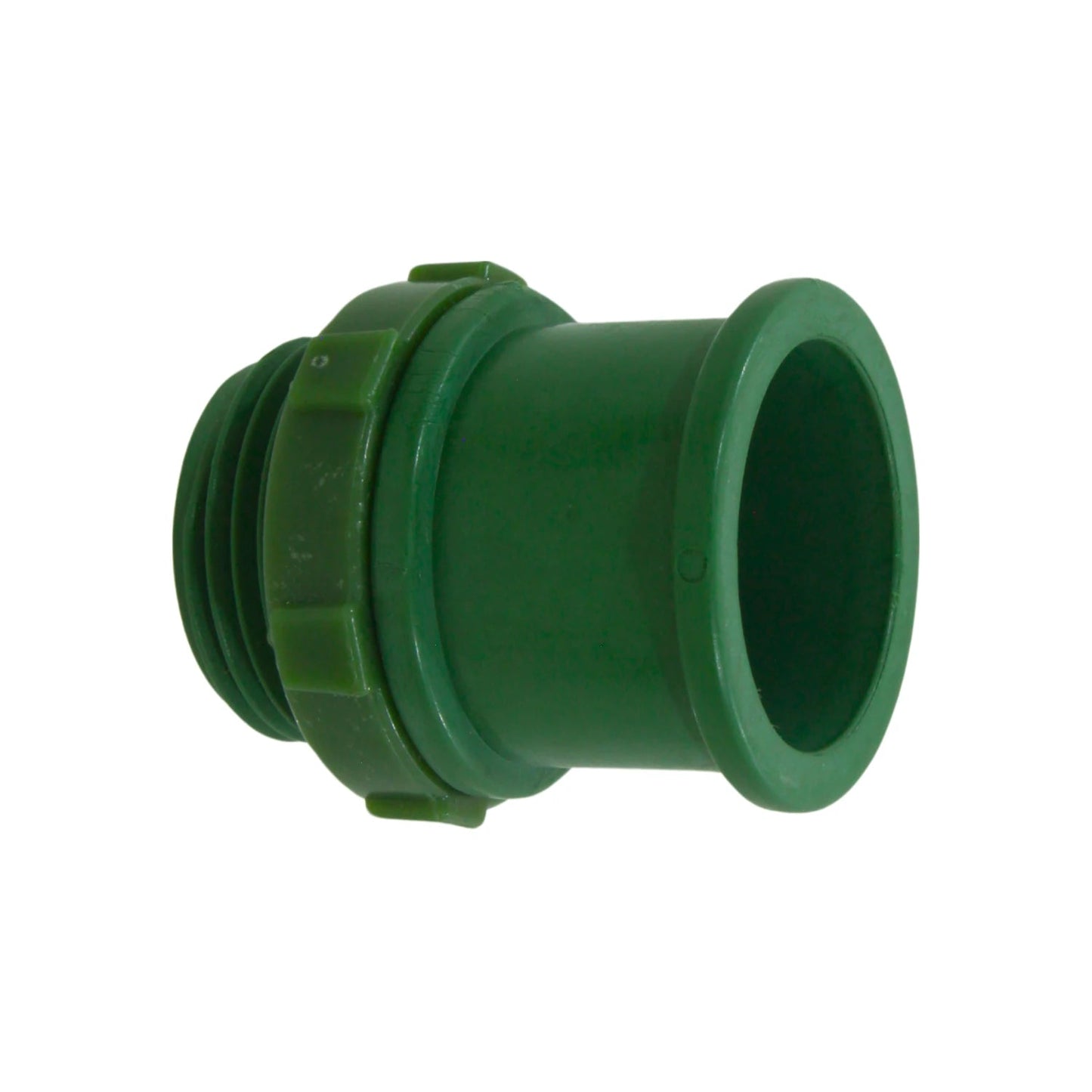 Conector conduit PVC verde 3/4" (19mm) ligero, adaptador para instalaciones eléctricas