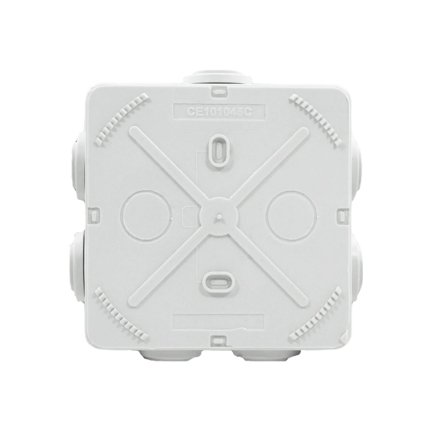Caja estanca eléctrica blanca Argos CE101045C 100x100x45mm cuadrada para derivaciones con conos