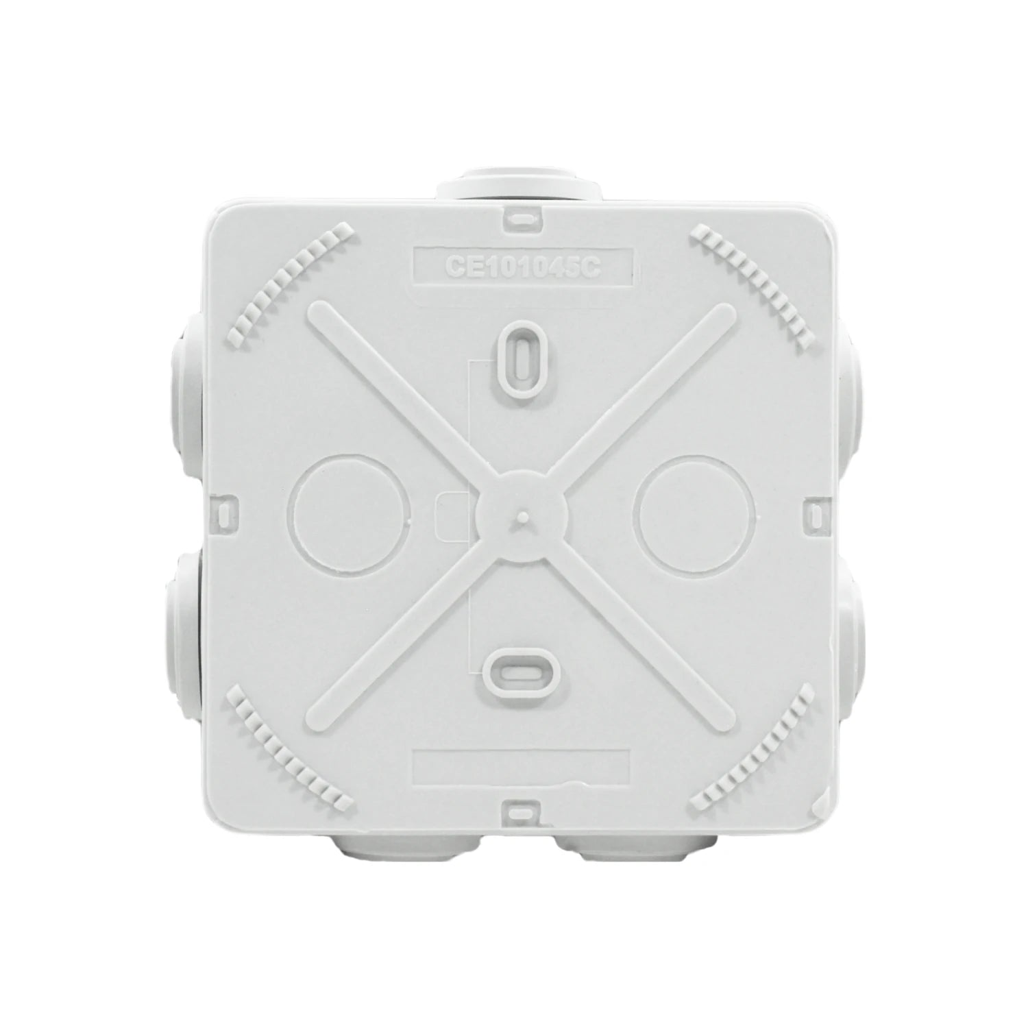 Caja estanca eléctrica blanca Argos CE101045C 100x100x45mm cuadrada para derivaciones con conos