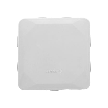 Caja estanca de plástico blanco Argos, para conexiones eléctricas 100x100mm