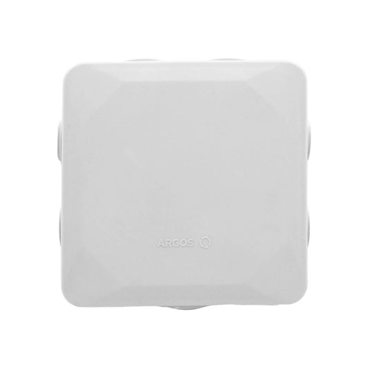 Caja estanca de plástico blanco Argos, para conexiones eléctricas 100x100mm