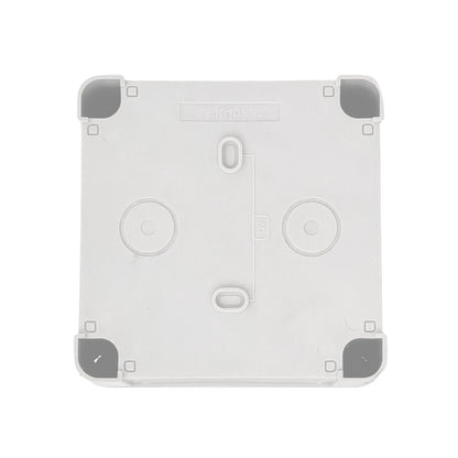 Caja estanca blanca lisa de PVC para instalaciones eléctricas 100x100x55mm