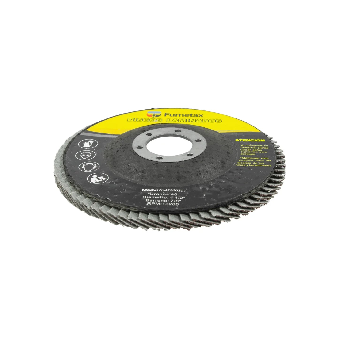 Disco 4 1/2" laminado grano 40 Fumetax SW-42060201