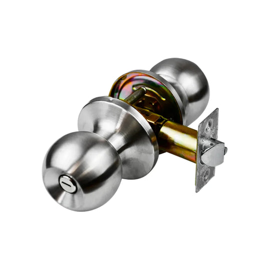 Cerradura/Chapa esfera para recámara cromada Kovac PT01