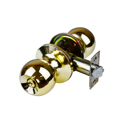 Cerradura/Chapa esfera para recámara dorada Kovac PT03