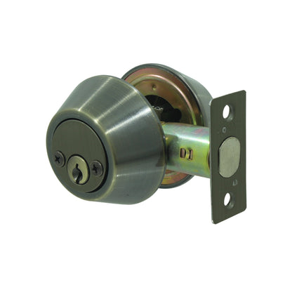 Cerrojo de seguridad doble llave Kovac, acabado cobre, para puerta de entrada principal