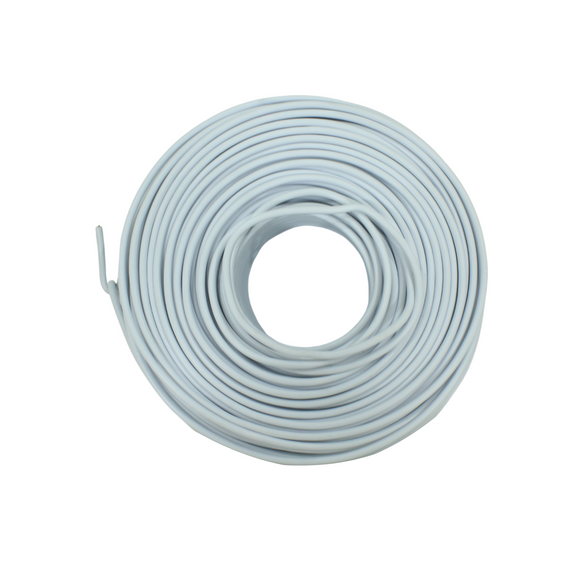 Cable 100% cobre.,100 metros de largo.,Calibre 10,Tensión máxima 600 V,Cable color blanco resistente a la humedad.,Antiflama resiste a la propagación de incendios.,Ideal para instalaciones eléctricas comerciales e industriales.