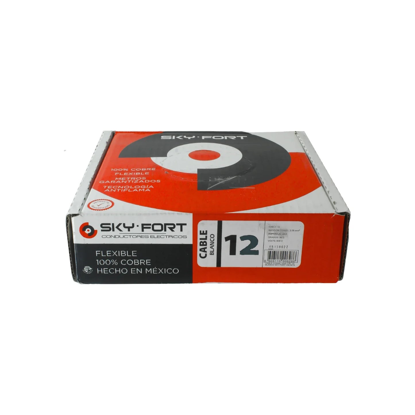 Cable #12 blanco 100 m Sky Fort SKY-B-12