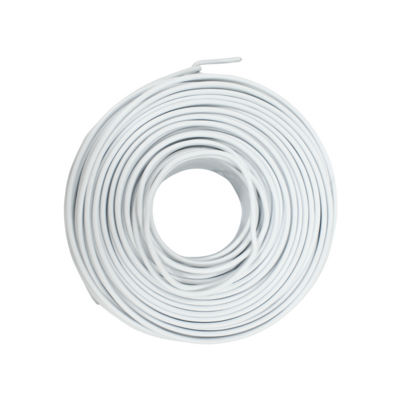 Cable 100% cobre.,100 metros de largo.,Calibre 12,Tensión máxima 600 V,Blanco.,Resistente a la humedad.,Antiflama resiste a la propagación de incendios.,Ideal para instalaciones eléctricas comerciales e industriales.