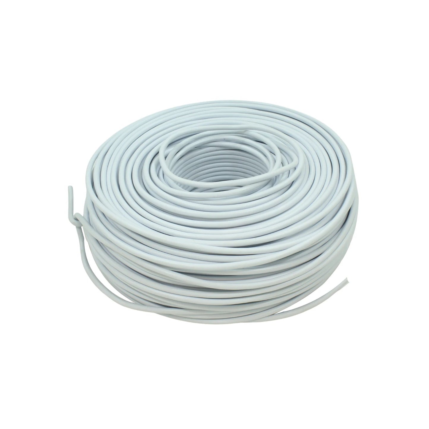 Rollo de cable eléctrico blanco calibre 14, 100 metros para instalaciones eléctricas