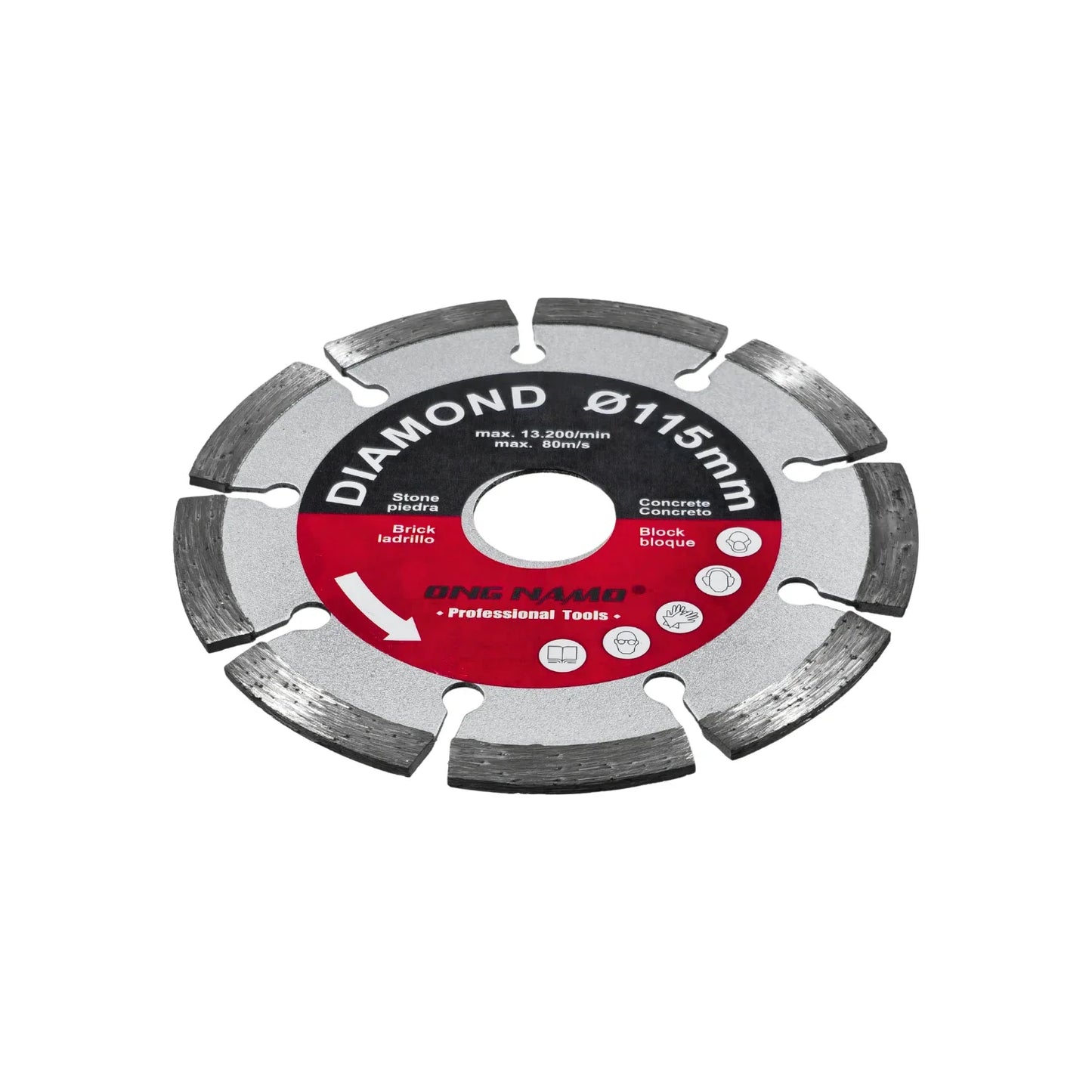 Disco 4 1/2" segmentado Ong namo 4.5-1 diamantado