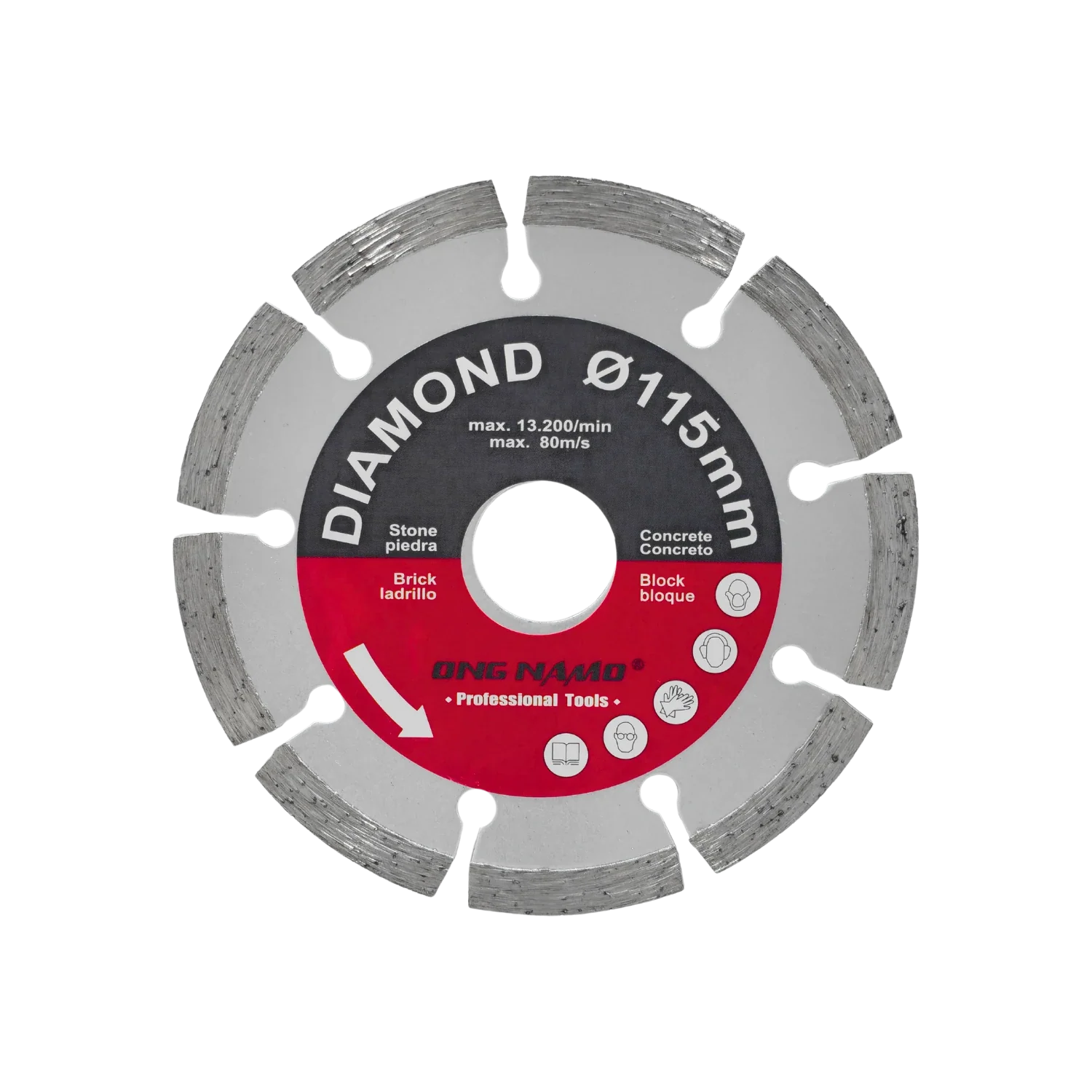 Disco 4 1/2" segmentado Ong namo 4.5-1 diamantado