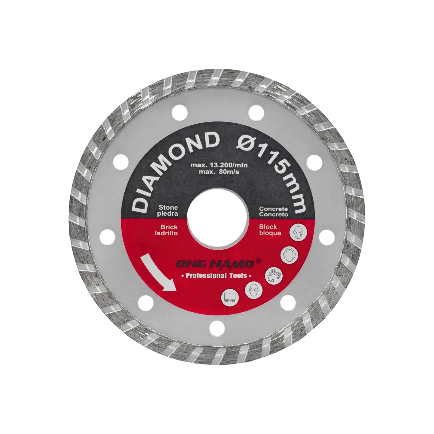 Disco 4 1/2" corona continua Ong namo 4.5-2 diamantado