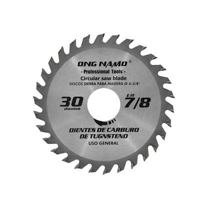 Disco sierra circular 7/8" de 30 dientes Ong namo 430
