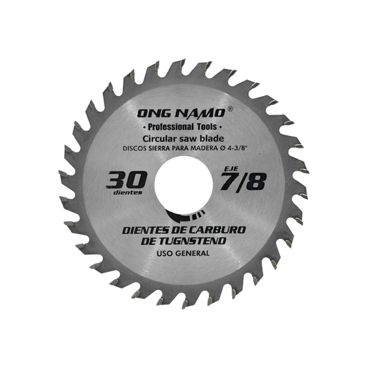 Disco sierra circular 7/8" de 30 dientes Ong namo 430