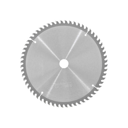 Disco sierra circular metálico de 10 pulgadas con 60 dientes, para cortes de precisión en madera.