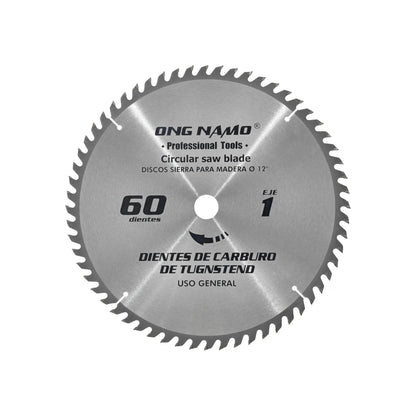 Disco sierra circular 12" de 60 dientes Ong namo 1260