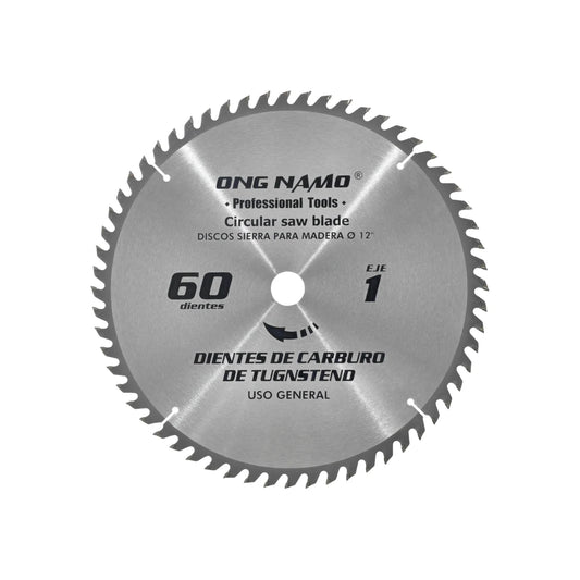 Disco sierra circular 12" de 60 dientes Ong namo 1260