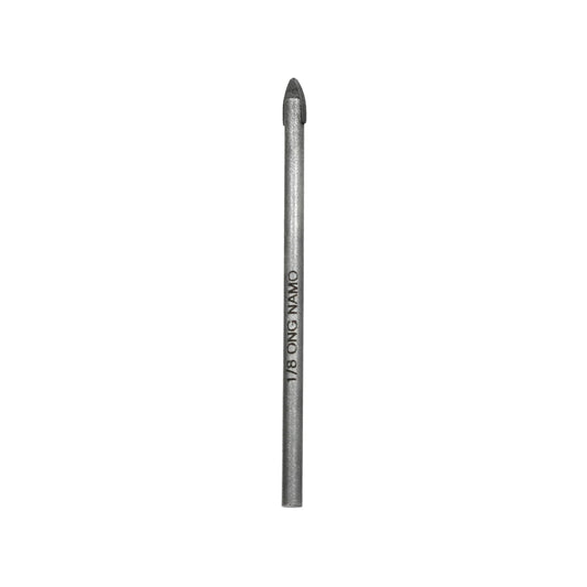 Broca para vidrio 1/8 pulgada Ong Namo, punta de carburo para perforación precisa.