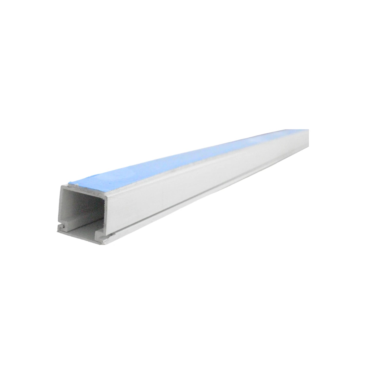 Canaleta plástica blanca adhesiva para cables eléctricos, organizador de 2 vías