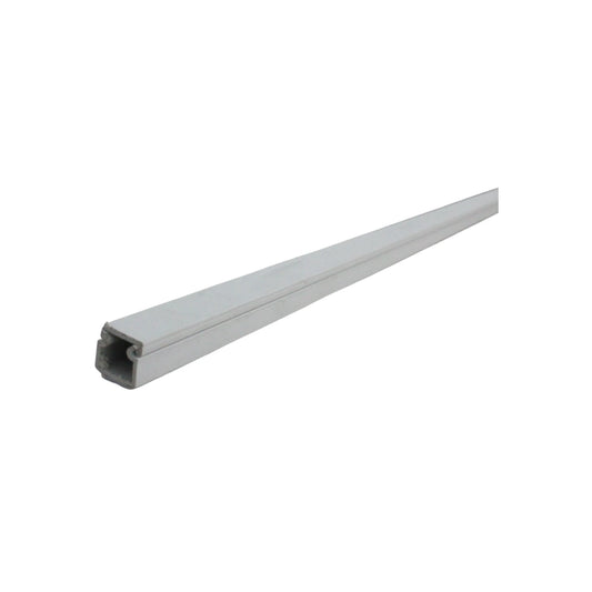 Canaleta 1 vía con adhesivo 11 mm x 12 mm x 2 m blanca 1112