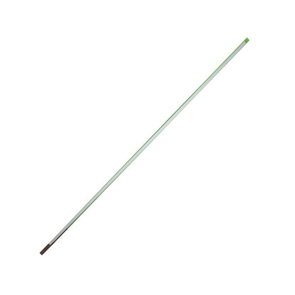Canaleta blanca para cables con borde verde, perfil rectangular de 16x19mm y 2m de largo