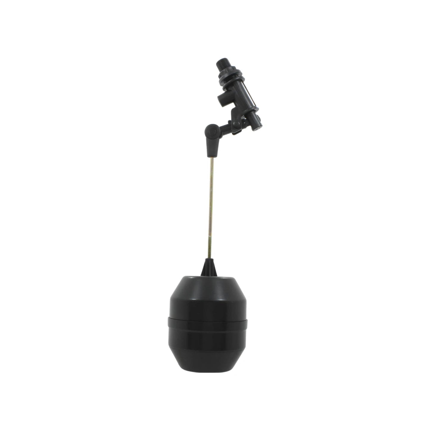 Válvula para tinaco ½ pulgada con flotador negro y varilla, control de nivel de agua